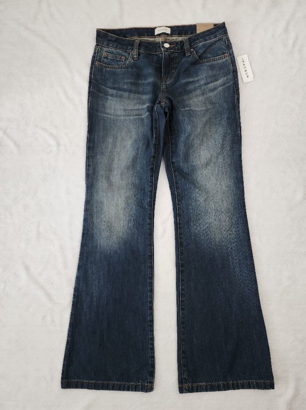 PacSun Low Rise Bootcut Denim Faded Jeans Size 25 NWT Retro Indie Boho Grunge